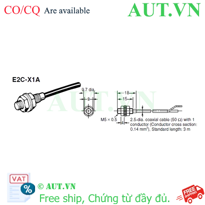 Ảnh của Cảm biến tiệm cận Omron E2C-X1A 3M