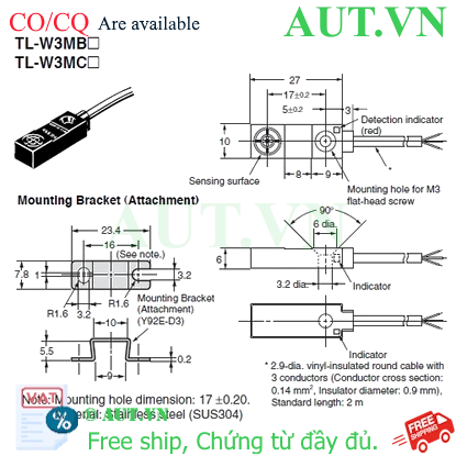 Ảnh của Cảm biến tiệm cận Omron TL-W3MB2 2M