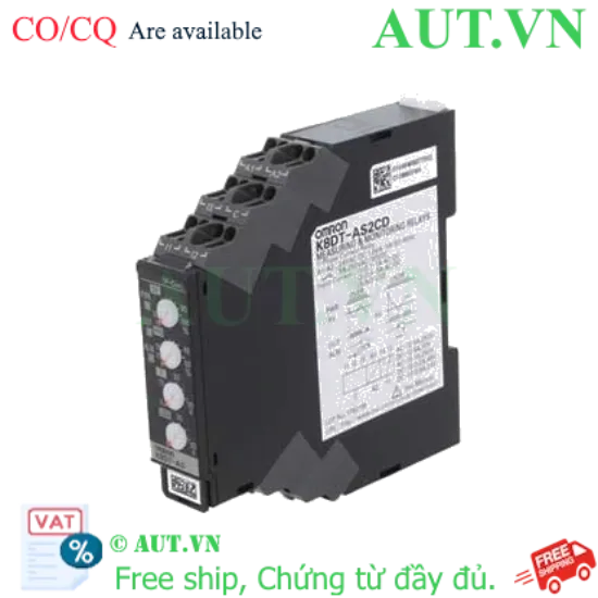 Ảnh của Rơ le bảo vệ dòng Omron K8DT-AS2CD | Chống Quá Dòng & Sụt Dòng | Nguồn 24VAC/DC Chính Hãng