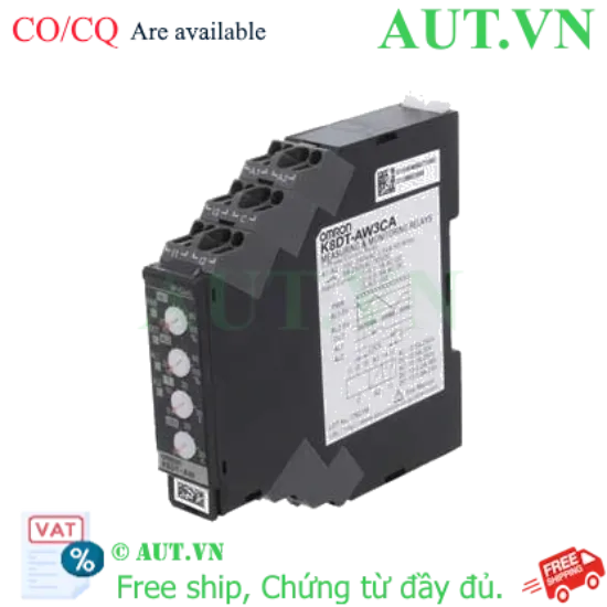 Ảnh của Rơ Le Bảo Vệ Dòng Điện Omron K8DT-AW3CA: Chống Quá Dòng & Sụt Dòng, Slim 17.5mm, Chính Hãng AUT VN