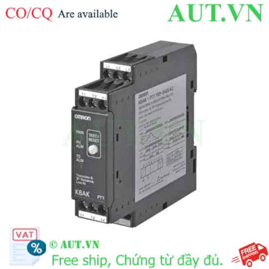 Ảnh của Rơ le Bảo vệ Pha và Nhiệt độ Omron K8AK-PT1 (100-240VAC) - Chống Mất Pha, Bảo Vệ PTC, Thiết Kế Slim 22.5mm
