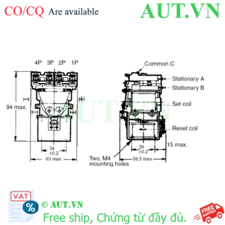 Ảnh của Rơ le trung gian Omron MM4K DC200/220