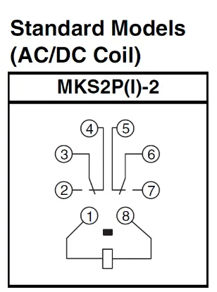 Ảnh của Rơ le trung gian  Omron MKS2PI-2 DC6