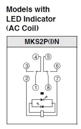 Ảnh của Rơ le trung gian  Omron MKS2PIN AC24