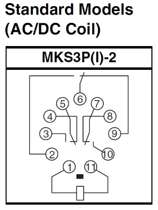 Ảnh của Rơ le trung gian  Omron MKS3PI-2 DC6