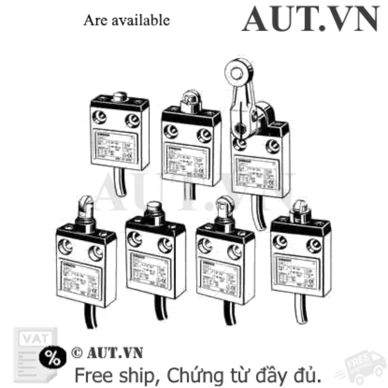 Ảnh của Công tắc hành trình Omron D4C-2602 | Roller Plunger, IP67, Thép không gỉ