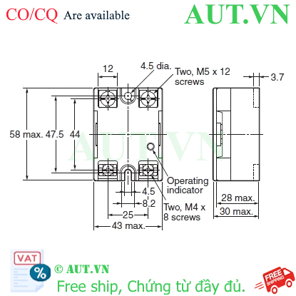 Ảnh của Relay bán dẫn Omron G3NA-240B-UTU DC5-24