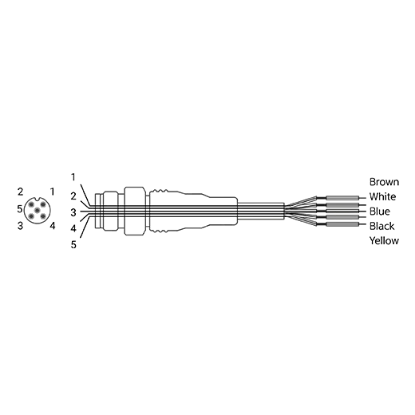 Ảnh của Cable cho cảm biến Autonics CID5-2P