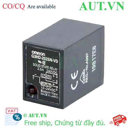 Ảnh của Relay bán dẫn Omron G3HD-202SN-VD DC12-24V