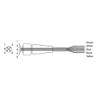 Ảnh của Cable cho cảm biến Autonics CID5-1
