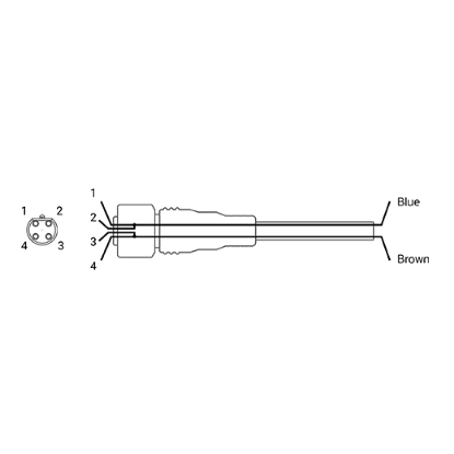 Ảnh của Cable cho cảm biến Autonics CIA2-2