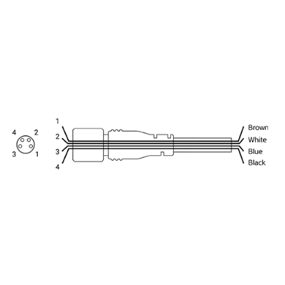 Ảnh của Cable cho cảm biến Autonics CID408-2