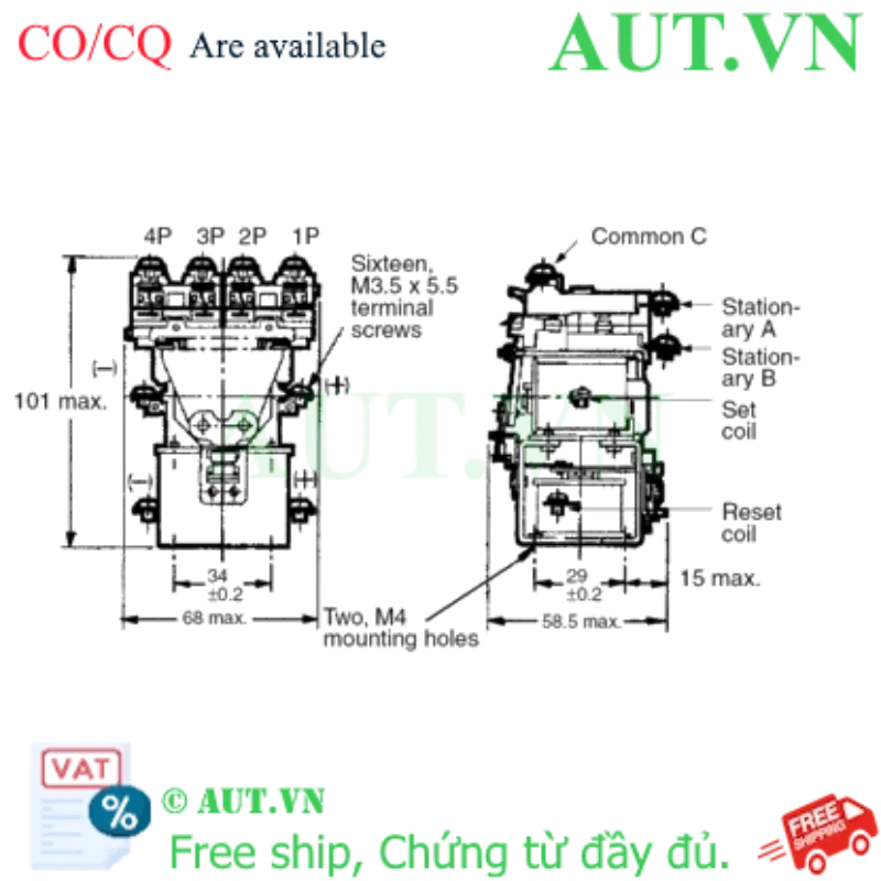 Ảnh của Rơ le trung gian Omron MM4KB AC100/(110)