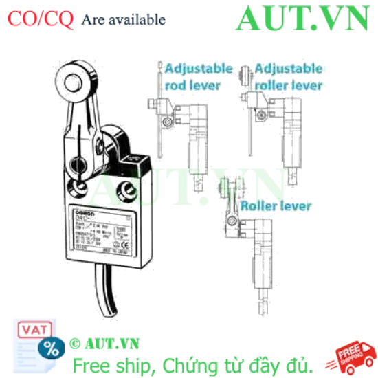 Ảnh của Công tắc hành trình Omron D4C-1329-P | Chống Nước IP67, Cần Gạt Linh Hoạt, Độ Bền Công Nghiệp - AUT VN