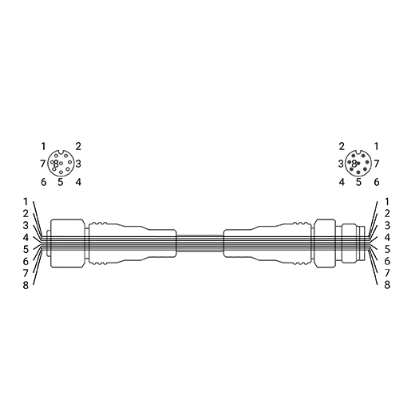 Ảnh của Cable cho cảm biến Autonics C1D8-10R