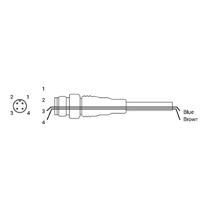 Ảnh của Cable cho cảm biến Autonics CID2-2P