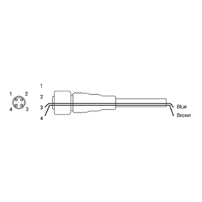 Ảnh của Cable cho cảm biến Autonics CIDH2-5
