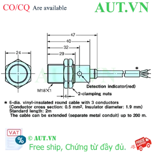 Ảnh của Cảm biến tiệm cận Omron E2F-X5F2 5M