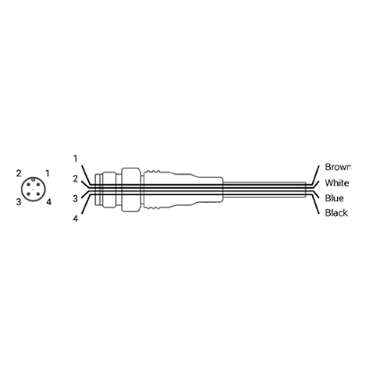 Ảnh của Cable cho cảm biến Autonics CIDH4-5P