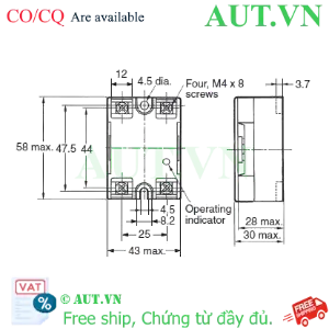 Ảnh của Relay bán dẫn Omron G3NA-410B-UTU DC5-24