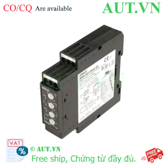 Ảnh của Rơ le bảo vệ dòng Omron K8AK-AS1 24VAC/DC: Chống Quá Dòng, Sụt Dòng, Thiết Kế Slim 22.5mm - AUT VN