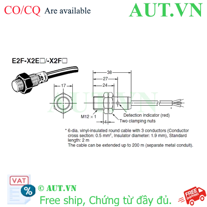 Ảnh của Cảm biến tiệm cận Omron E2F-X2F1 5M