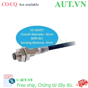 Ảnh của Cảm biến tiệm cận Omron E2E-X4C18-R 2M - M8, NPN NO, Cáp Robot chống uốn