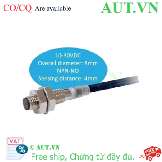 Ảnh của Cảm biến tiệm cận Omron E2E-X4C18-R 2M - M8, NPN NO, Cáp Robot chống uốn