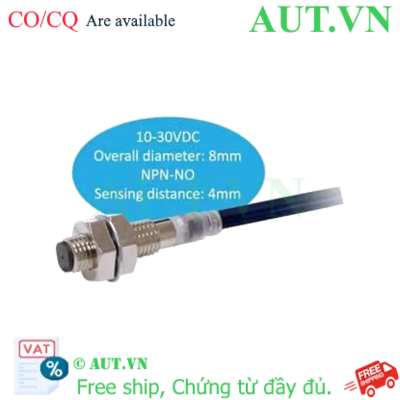 Ảnh của Cảm biến tiệm cận Omron E2E-X4C18-R 2M - M8, NPN NO, Cáp Robot chống uốn