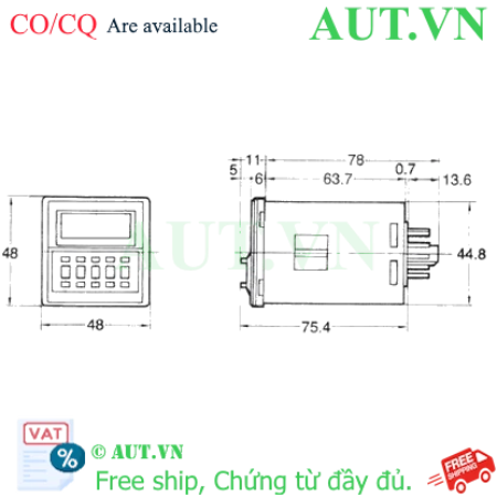 Ảnh của Timer Omron H3CA-8 AC200/220/240