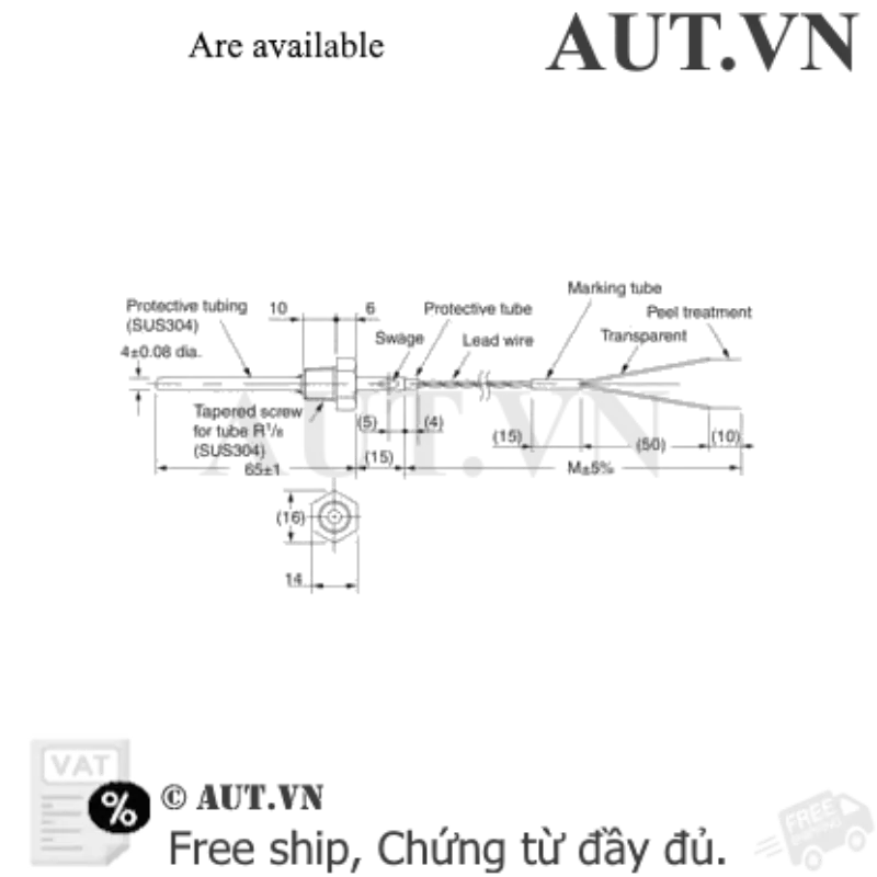 Ảnh của Cảm biến nhiệt độ Omron E52-THE6D 0-100 4M