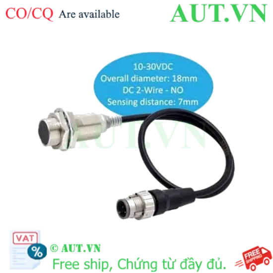 Ảnh của Cảm biến tiệm cận Omron E2E-X7D1-M1GJ M18 | 2 Dây DC, 7mm, Chống dầu