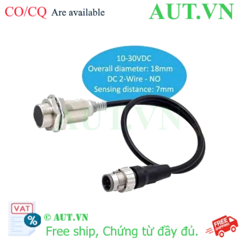 Ảnh của Cảm biến tiệm cận Omron E2E-X7D1-M1GJ M18 | 2 Dây DC, 7mm, Chống dầu