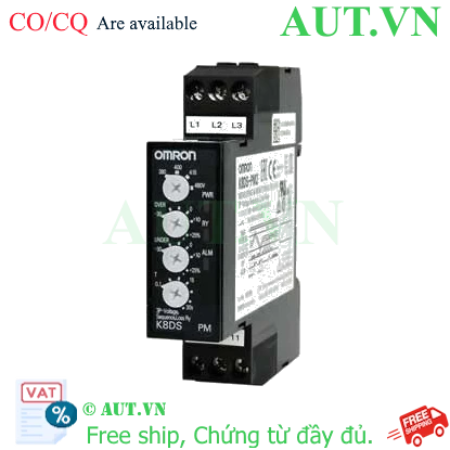 Ảnh của Rơ Le Bảo Vệ Pha Và Điện Áp Omron K8DS-PM2 - Chống Mất Pha, Đảo Pha, Quá/Thấp Áp