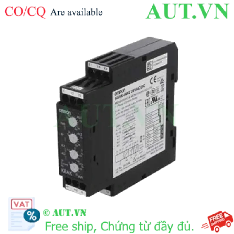 Ảnh của Rơ le bảo vệ dòng Omron K8AK-AW2 (24VAC/DC) | Chống Quá & Sụt Dòng, Chính Xác Cao