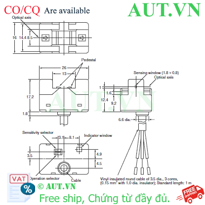 Ảnh của Cảm biến quang điện siêu nhỏ Omron EE-SPX613 3M