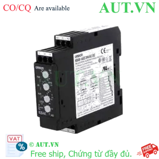 Ảnh của Rơ Le Giám Sát Dòng Omron K8AK-AS2 24VAC/DC: Bảo Vệ Quá Dòng, Sụt Dòng, Thiết Kế Slim Siêu Gọn