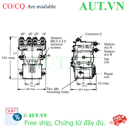Ảnh của Rơ le trung gian Omron MM4XKB DC100/110