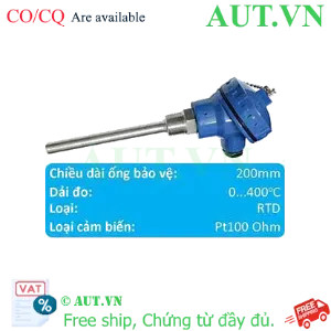 Ảnh của Cảm biến nhiệt độ Omron E52MY-PT20C Pt100 | SUS316 Chống Ăn Mòn | 0-400°C