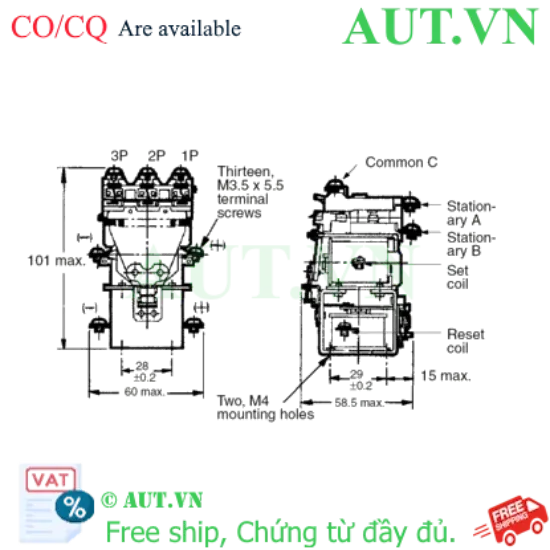Ảnh của Rơ le trung gian Omron MM3KB DC48