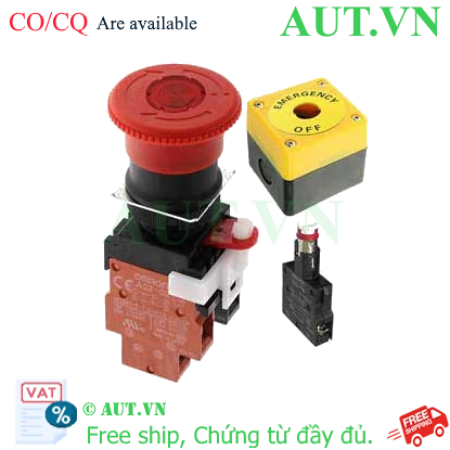 Ảnh của Nút Nhấn Dừng Khẩn Cấp Omron A22EL-M-24A-02B (24V, LED) - AUT VN