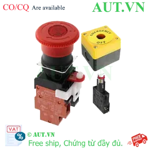 Ảnh của Nút Dừng Khẩn Cấp Omron A22EL-M-24A-11B | Đèn LED 24V, 1NO+1NC, IP65