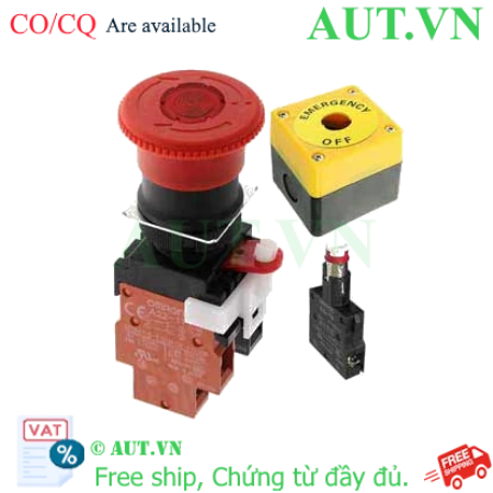 Ảnh của Nút Dừng Khẩn Cấp Omron A22EL-M-24A-11B | Đèn LED 24V, 1NO+1NC, Chuẩn IP65 - AUT VN