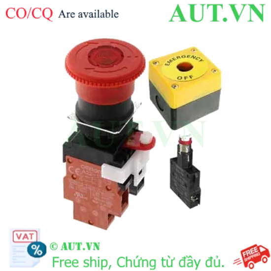 Ảnh của Nút Dừng Khẩn Cấp Omron A22EL-M-24A-11B | Đèn LED 24V, 1NO+1NC, Chuẩn IP65 - AUT VN