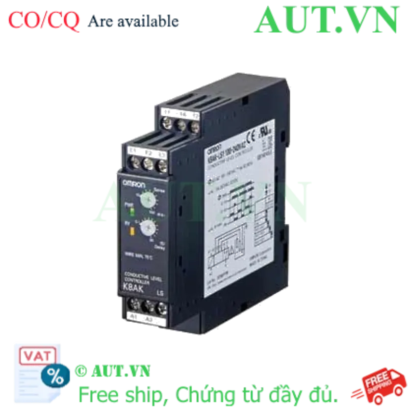 Ảnh của Cảm biến mực nước Omron K8AK-LS1 (24VAC/DC) - Điều khiển 2 mức, Ngõ ra SPDT, Kết nối 100m