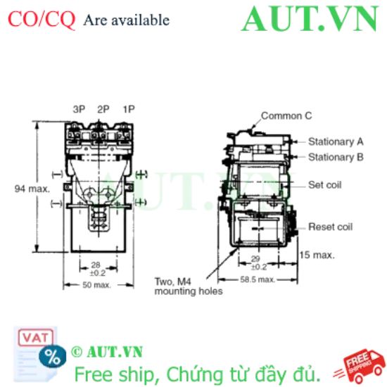Ảnh của Rơ le trung gian Omron MM3XK DC100/110