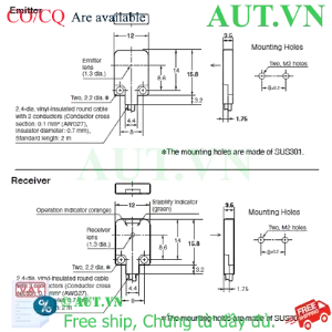 Ảnh của Cảm biến quang điện Omron E3T-FT24 5M