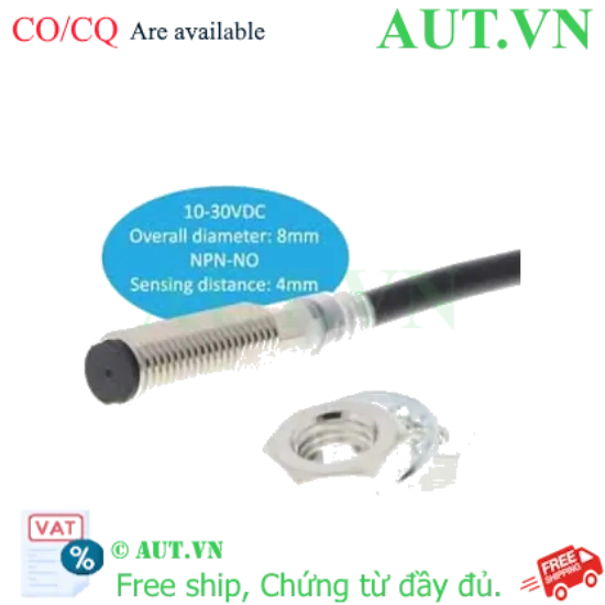 Ảnh của Cảm biến tiệm cận Omron E2E-X4C18 2M - M8, NPN NO, 4mm (Chống nước IP69K)