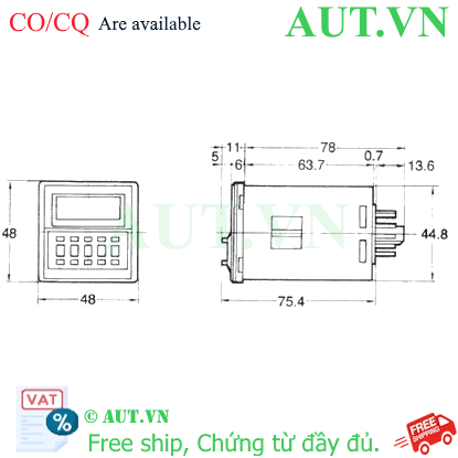 Ảnh của Timer Omron H3CA-8 AC100/110/120