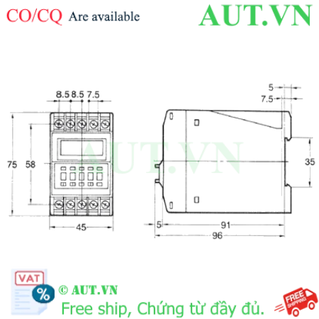 Ảnh của Timer Omron H3CA-FA (24-240VAC/DC, 0.1s-9990h, Đa Chức Năng) - Chính Hãng AUT VN